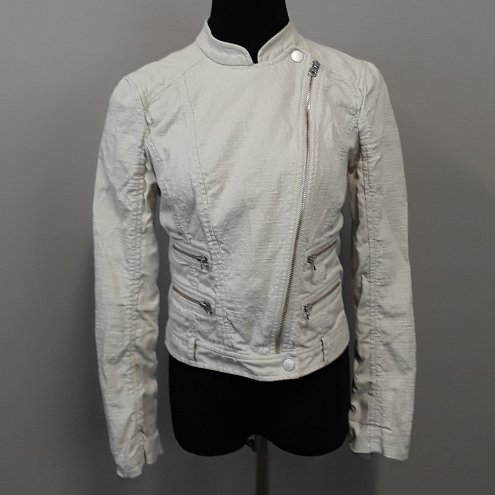A|X Armani Exchange Tan Angle Zip Jacket Size M